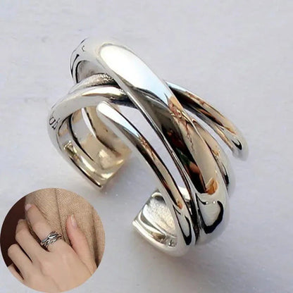 Rings for Women Adjustable Geometric Irregular Rings Exaggerated Novel Jewelry