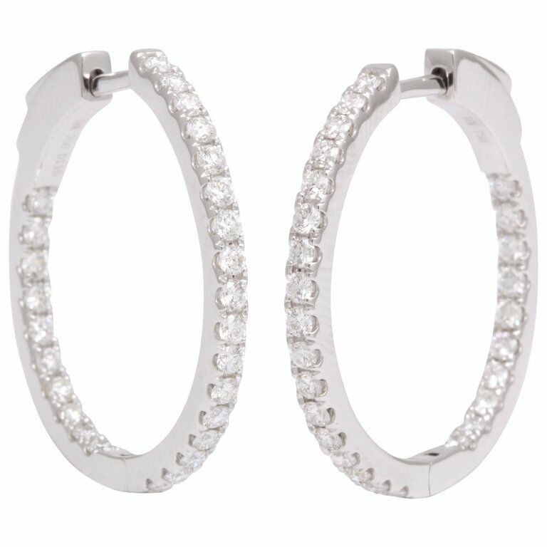 Diamond Hoop Earrings