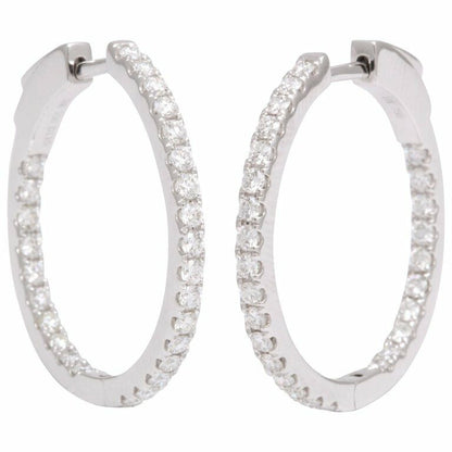 Diamond Hoop Earrings