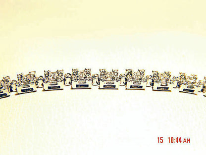 DIAMOND ROUND PRINCESS BAGUETTE SHAPE DIAMOND BRACELET