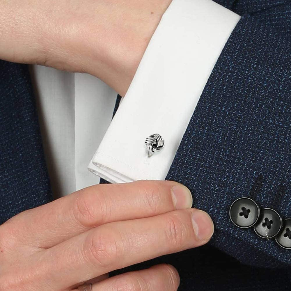 Men'S Sterling Silver Cufflinks for Dad Father Grand-Father
