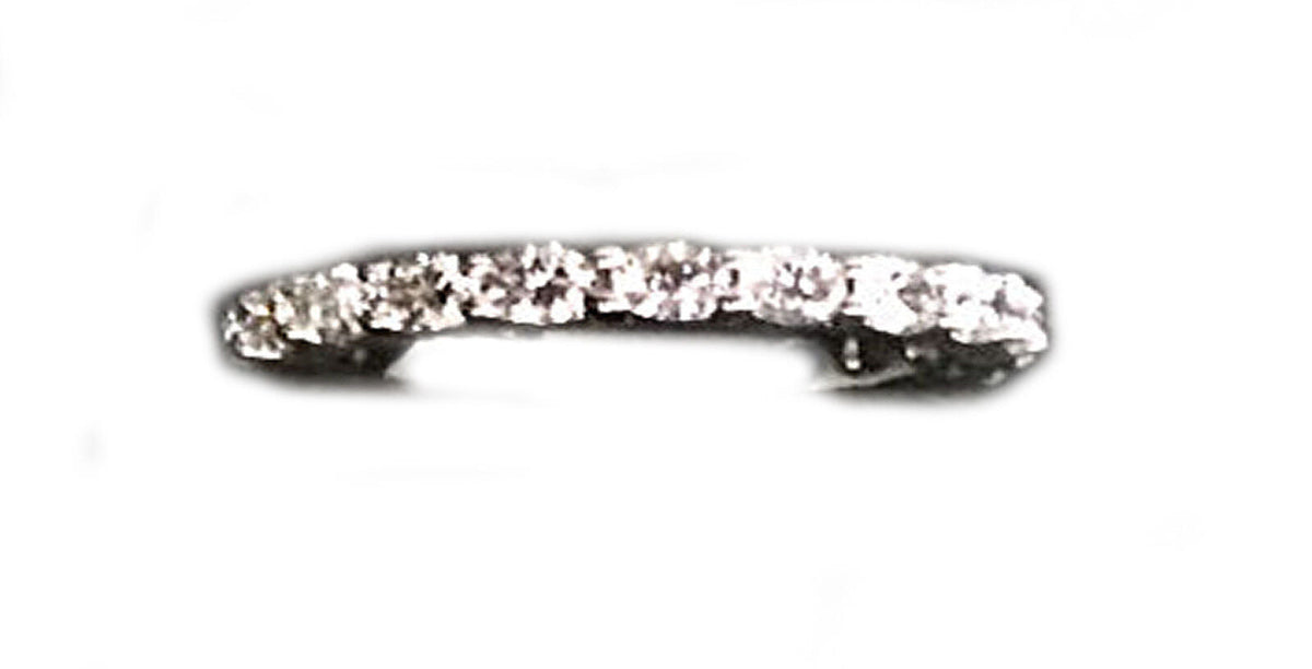 DIAMOND ROUND BRILLIANT SHAPE ETERNITY BAND PRONG SET ALL THE WAY AROUND SET