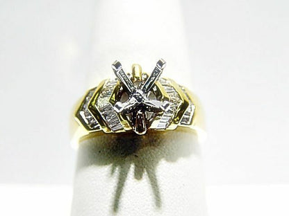DIAMOND BAGUETTE SET CHANNEL SET SETTING 4 PRONG