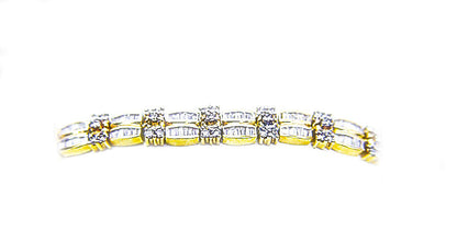DIAMOND ROUND BRILLIANT BAGUETTE SHAPE PRONG CHANNEL SET DIAMOND