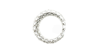 ROSE AND ROUND BRILLIANT SHAPE DIAMOND ETERNITY BAND