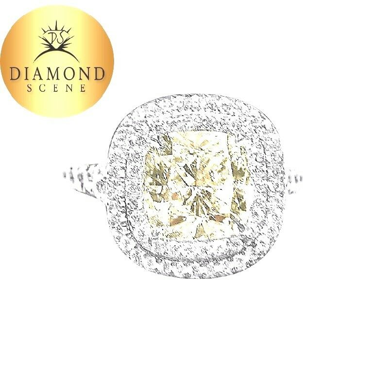 gia certified cushion shape diamond G color VS2 clarity diamond engagement ring