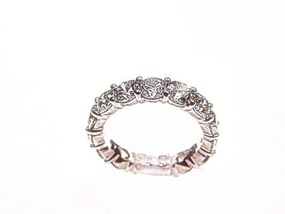 DIAMOND 15 ROUND BRILLIANT ETERNITY BAND HAND MADE MOUNTING DIAMOND ANNIVERSARY