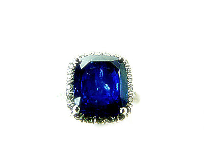 SAPPHIRE BLUE CUSHION SHAPE 12.09X 10.32X 5.81MM DIAMOND