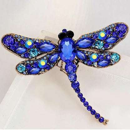 1 PC Women Dragonfly Teardrop Brooch Pin Jewelry for Lady