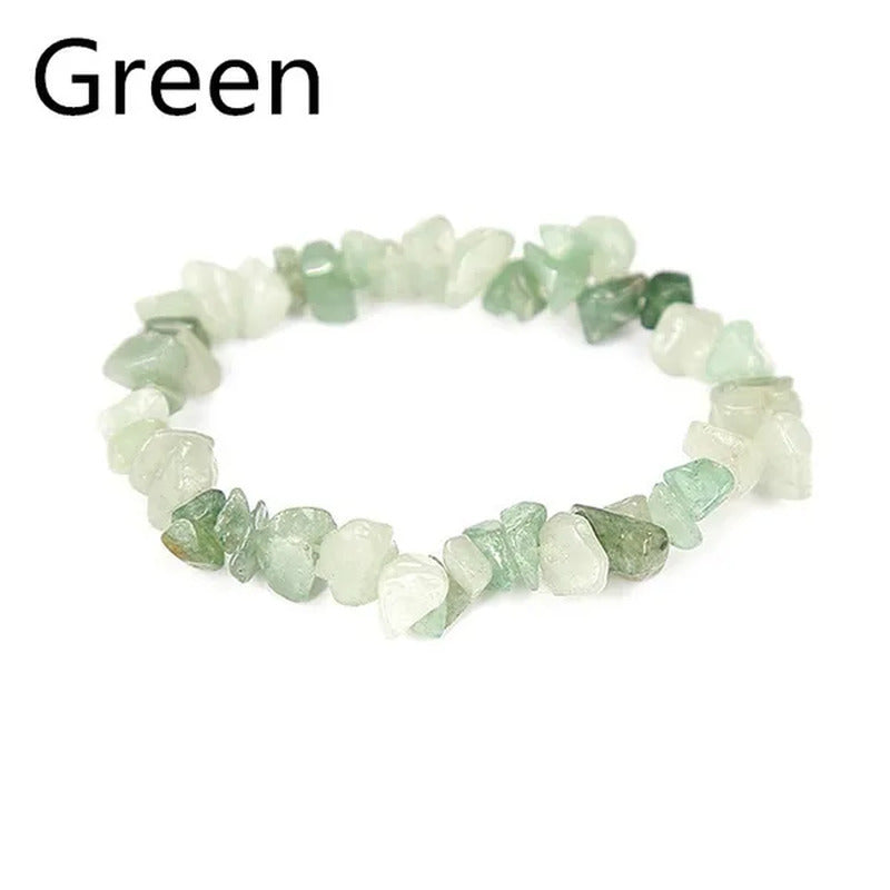 1 PC Chakra Bracelets Stone Beads Chips Single Strand Women Yoga Bracelets Lazul