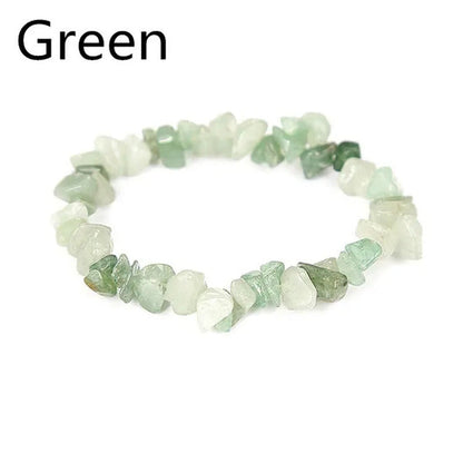1 PC Chakra Bracelets Stone Beads Chips Single Strand Women Yoga Bracelets Lazul