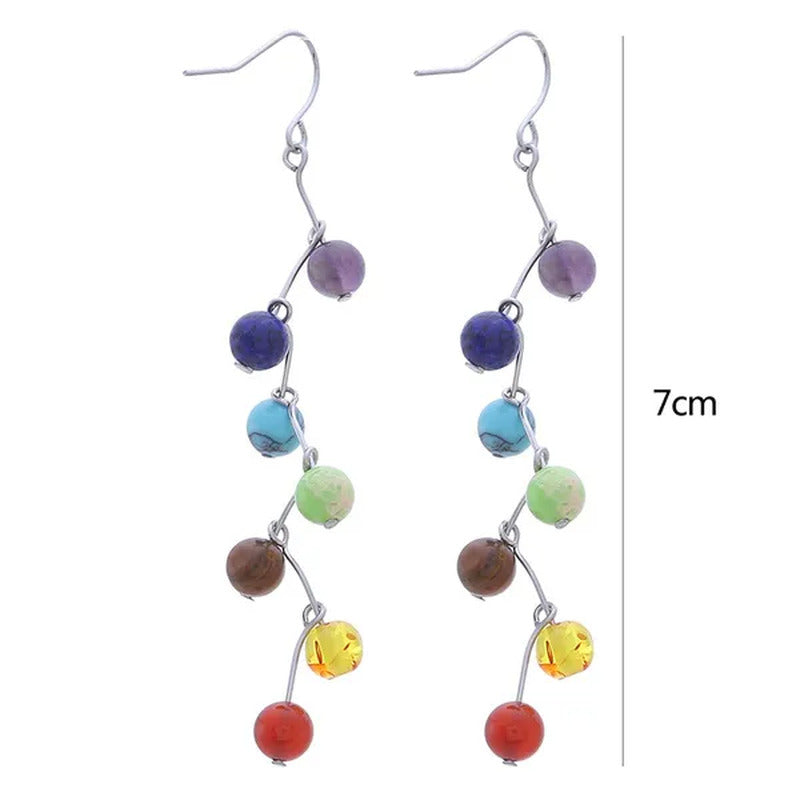 Women'S Fashion round Bracelet/Earrings/Necklace Amethyst Tiger Eye Lapis Lazuli