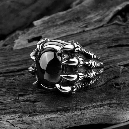 Fashion Domineering with Ruby Ring for Men'S Personality Retro Chinese Dragon Cl