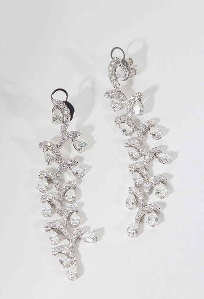 Diamond Cascade Dangle Earring