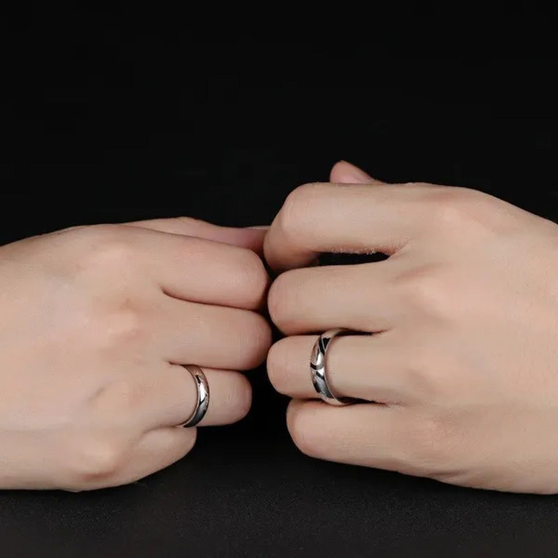 Stainless Steel Couple Ring Jewelry Wedding Rings Men Women Ring Sets Romantic H