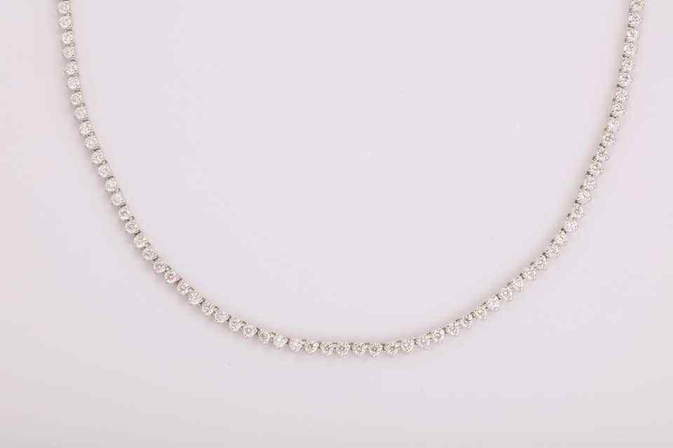 Diamond Choker Tennis Necklace