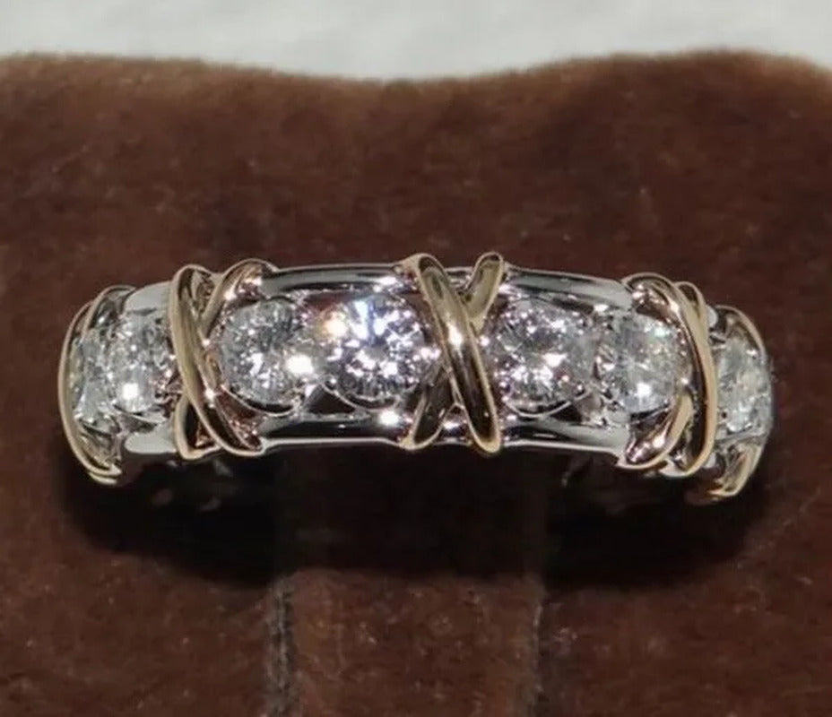So Sparkling ! 925 Solid Sterling Silver Natural Gemstone White Sapphire Diamond