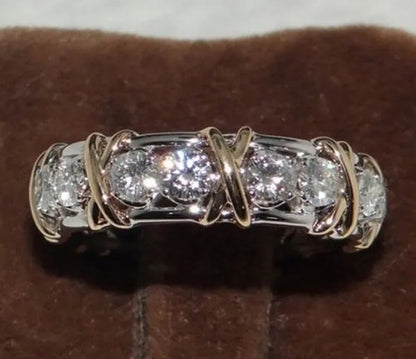 So Sparkling ! 925 Solid Sterling Silver Natural Gemstone White Sapphire Diamond