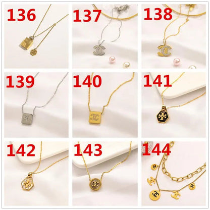 Women'S Fashion Collarbone Necklace Designer Stainless Steel Necklace Gift for G