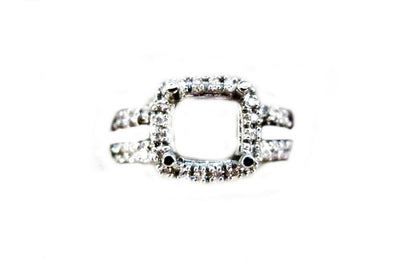 DIAMOND HALO SETTING FOR 5.00MM X 3.90MM STONE