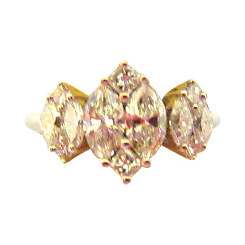 DIAMOND SIX MARQUISE SIX PRINCESS PRONG INVISIBLE SET