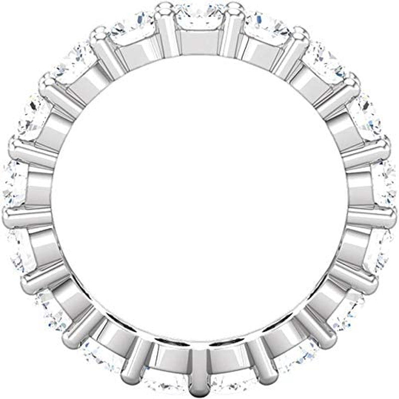 5 Carat (Ctw) 14K White Gold round Diamond Ladies Eternity Wedding Anniversary S