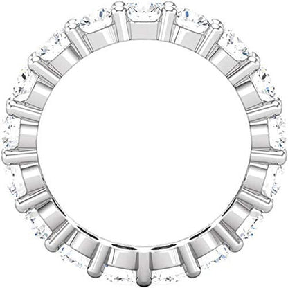 5 Carat (Ctw) 14K White Gold round Diamond Ladies Eternity Wedding Anniversary S