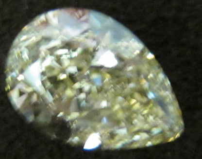 GIA certified pear shape fancy yellow diamond 100% natural loose diamond