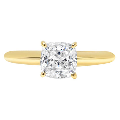 2.0 Ct Brilliant Cushion Cut VVS1 Genuine Conflict Free Clear Simulated Diamond