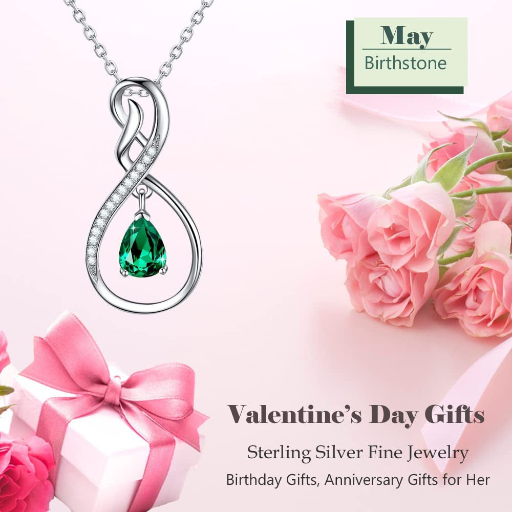 Forever Love Infinity Birthday Gifts Wife 925 Sterling Silver January February B