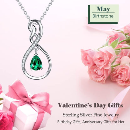 Forever Love Infinity Birthday Gifts Wife 925 Sterling Silver January February B