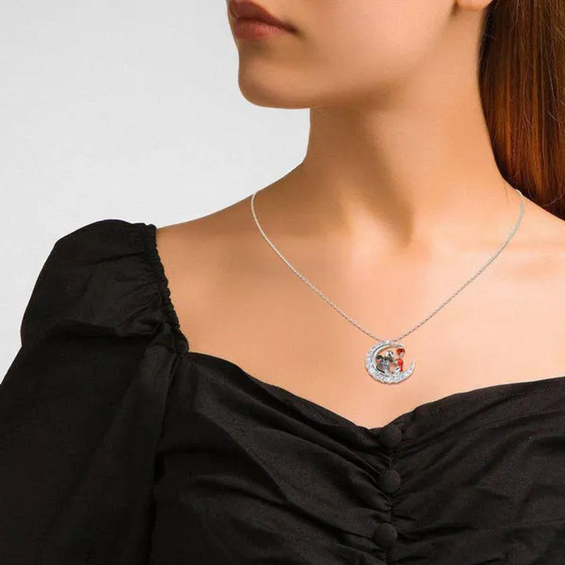 Beautiful Creativity 925 Silver Necklace Eternal Love Retro Skull Partner Neckla
