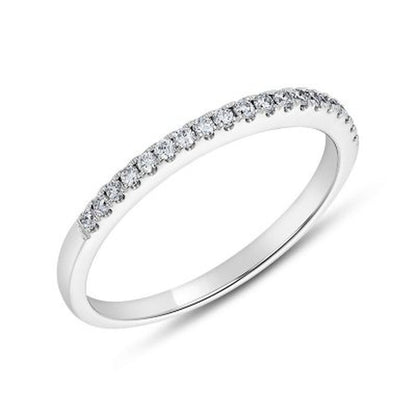 0.15 CT. T.W. Diamond Band in 14 Karat White Gold