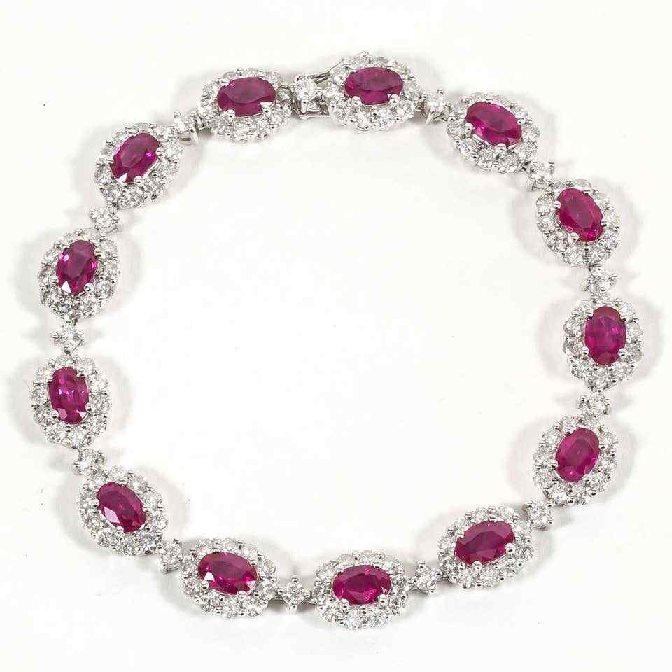 Classic Ruby Diamond Bracelet
