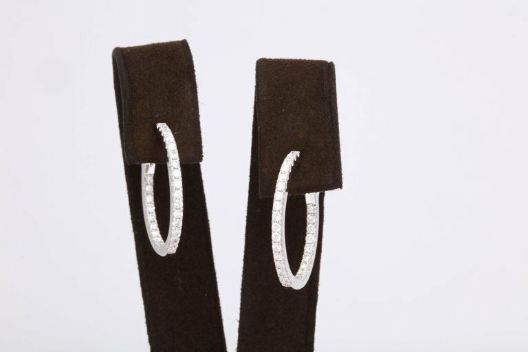 Diamond Hoop Earrings
