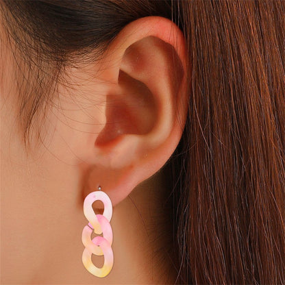 Womens Gold Earrings Color Elegant Retro Temperament Fashion Earrings French Ear