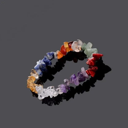 1 PC Chakra Bracelets Stone Beads Chips Single Strand Women Yoga Bracelets Lazul