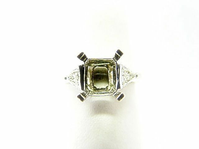 DIAMOND 2 TRILLION SHAPE DIAMOND SETTING FOR 7.70MM DIAMOND