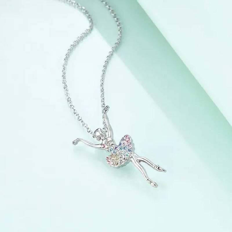 Elegant Fashion Creative Girl Necklace Ballet Sister Necklace Gift Suitable for