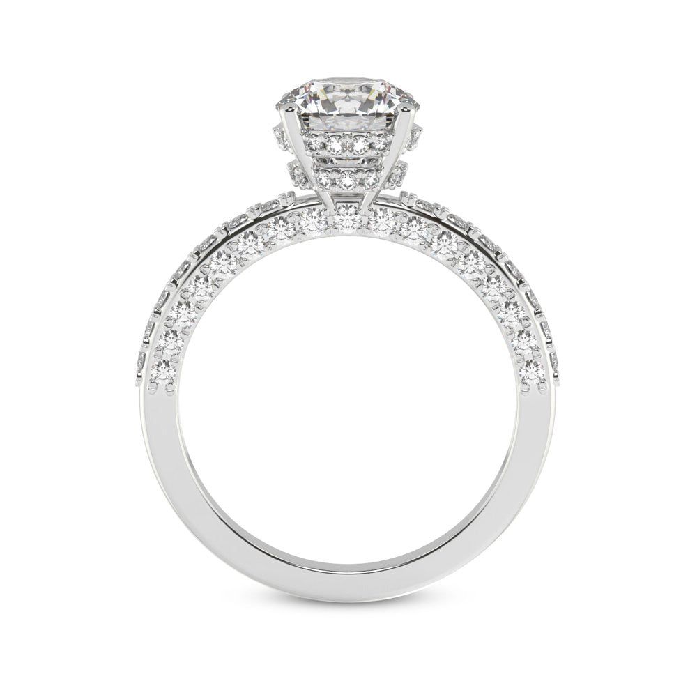 1 Carat IGI Certified Pear Shape Lab Grown Diamond Engagement Ring | 14K White G