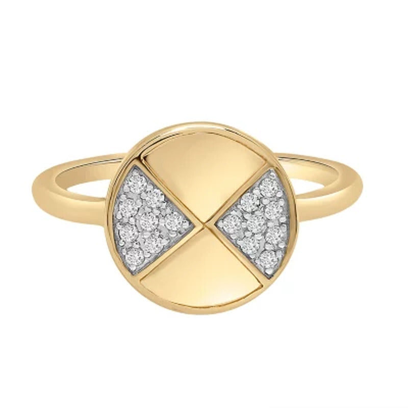 0.10 CT. T.W. Diamond Fashion Ring in 14K Gold (I, I1)