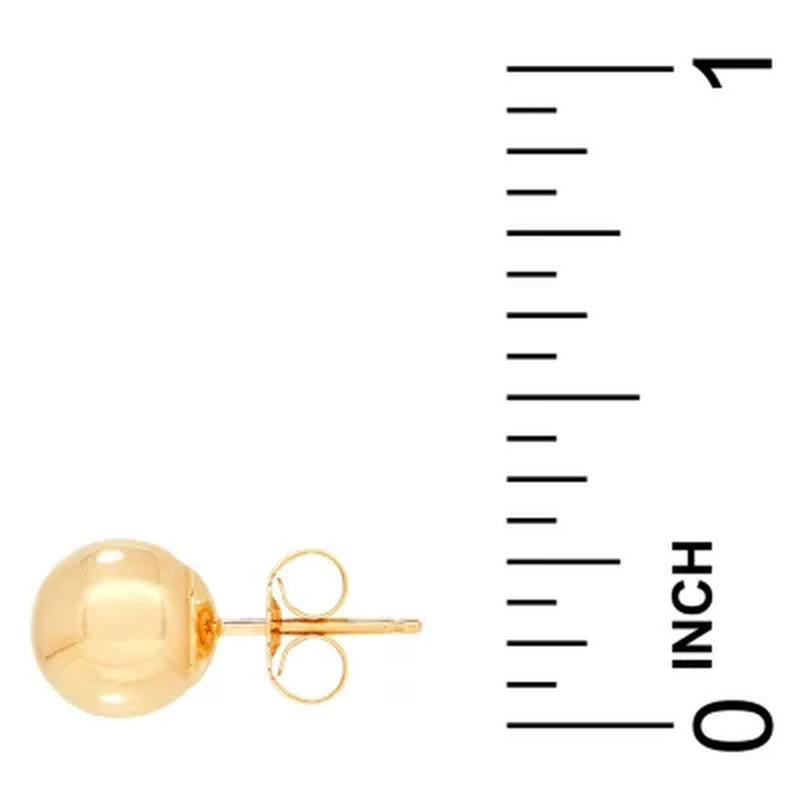 7MM Stud Earring in 14K Rose, Yellow, and White Gold