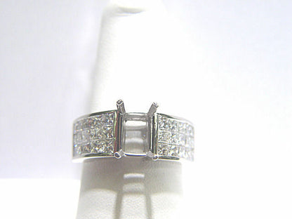 DIAMOND 30 PRINCESS SHAPE DIAMOND 5X3 ROW SET INVISIBLE