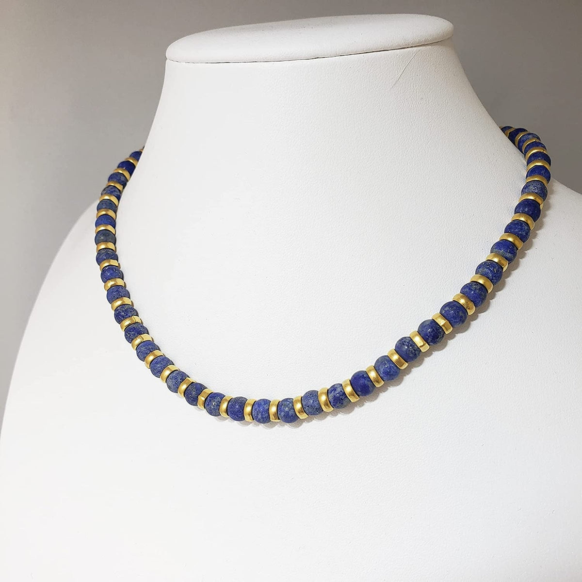 Lapis Lazuli Sumerian Necklace - 16"
