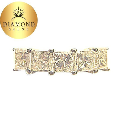 DIAMOND 5 STONE COMMON PRONG SET TOP SET BAND DIAMOND BAND DIAMOND RINGRING
