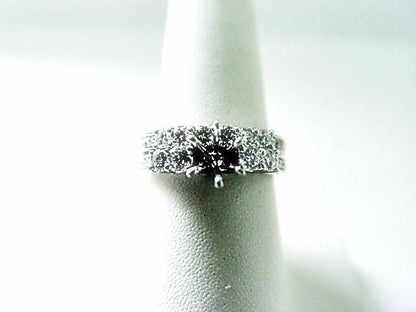 DIAMOND ROUND BR SHAPE ENGAGEMENT 2 PIECE SET 6 PRONG