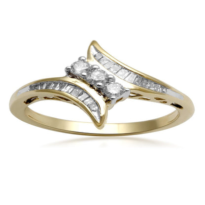 1/3 Carat T.W. Diamond 10Kt Yellow Gold Fashion Ring