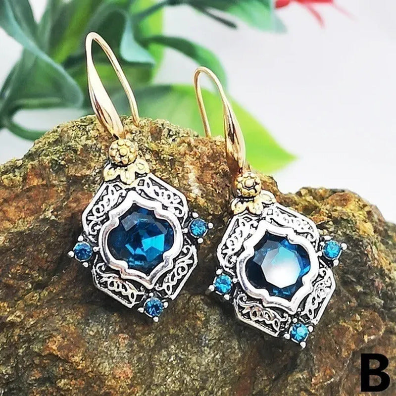 Exquisite Sapphire Earrings Zircon Earrings Dangle Earrings Drop Earrings Diamon