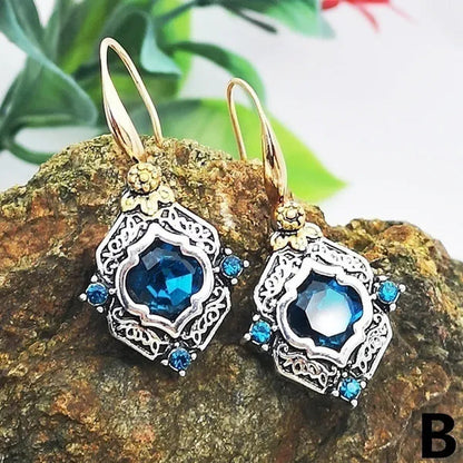 Exquisite Sapphire Earrings Zircon Earrings Dangle Earrings Drop Earrings Diamon