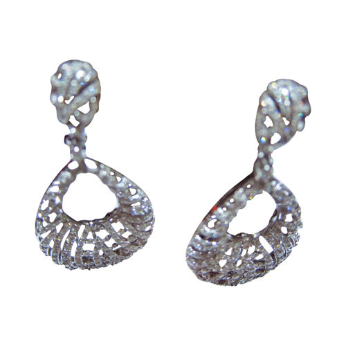 DIAMOND EARRING ROUND BRILLIANT SHAPE SET EARRING